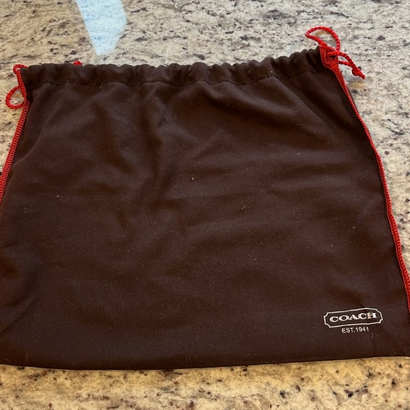 Coach purse, brown and beige, short handle, practically new. - Picture 10 of 10